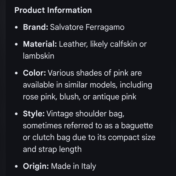 Ferragamo Leather Baguette - Picture 15 of 15